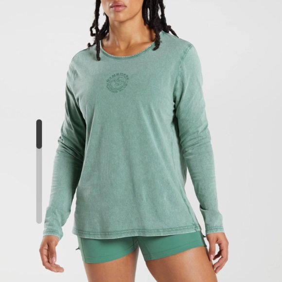 Gymshark washed longsleeve top - Picture 1 of 3